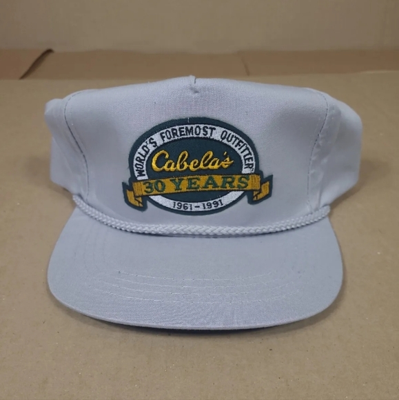 Cabela's Other - Vintage 90's Cabelas 30 Year Anniversary 1991 Patched Trucker Hat  Snapback